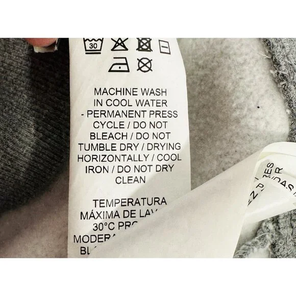 Puma Hoodie Hooded Sweatshirt Mens Medium Gray Kangaroo Pocket Heavy Warm Logo - Picture 10 of 10